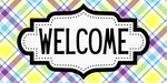 Easter Welcome, DCO-01260-1, Sign For Wreath, 6x12 wood Sign
