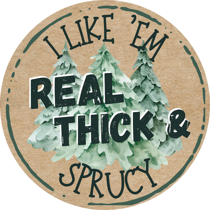 Christmas, Thick and Sprucy, DCO-102900-DH, 18" Door Hanger