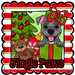 Pit Bull Wreath Sign, Jingle Paws Dog Sign, 22" Door Hanger, DCO-W-00132-DH