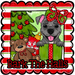 Pit Bull Wreath Sign, Bark The Halls Dog Sign, 12" Wreath Sign, DCO-W-00134