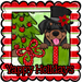 Rottweiler Wreath Sign, Yappy Holidays Dog Sign, 22" Door Hanger, DCO-W-00136-DH