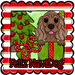 Cocker Spaniel Wreath Sign, Feliz NaviDog Dog Sign, 22" Door Hanger, DCO-W-00143-DH