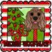 Cocker Spaniel Wreath Sign, Merry Woofmas Dog Sign, 22" Door Hanger, DCO-W-00145-DH