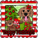 Golden Retriever Wreath Sign, Yappy Holidays Dog Sign, 22" door hanger, DCO-W-00160-DH