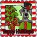 Great Dane Wreath Sign, Yappy Holidays Dog Sign, 22" door hanger, DCO-W-00168-DH