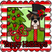 Boxer Wreath Sign, Yappy Holidays Dog Sign, 12in Wreath Sign, DCO-W-00172
