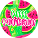 Summer Sign, Watermelon Sign, DECOE-5333-D, Sign For Wreath, 10" Wood Sign