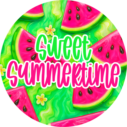 Summer Sign, Watermelon Sign, DECOE-5333-DH, 18" Door Hanger