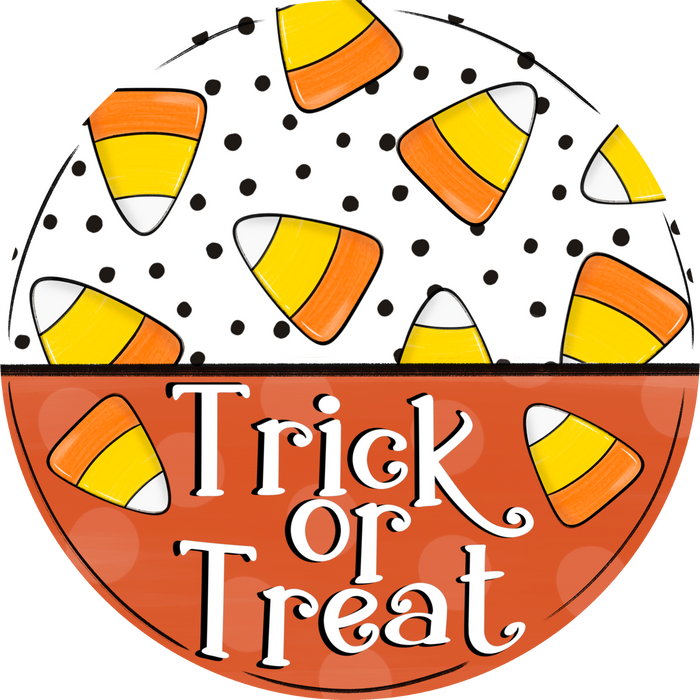 Halloween Sign, Candy Corn Sign, DECOE-5335-DH, 18" Door Hanger