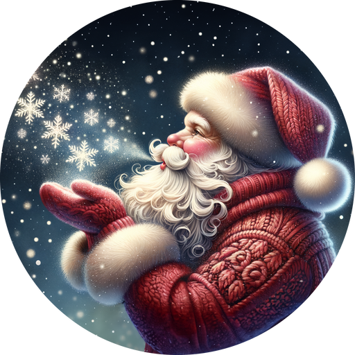 Santa Claus Sign, Christmas Sign, DECOE-5339-DH, 18" Door Hanger