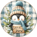 Penguin Sign, Let It Snow, DECOE-5342-DH, 18" Door Hanger