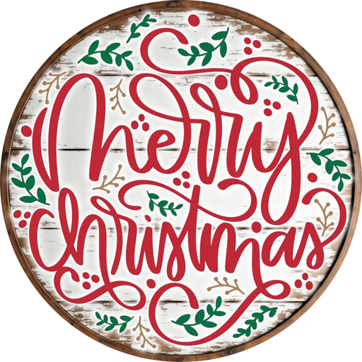 Christmas Sign, Merry Christmas, DECOE-5350-DH, 18" Door Hanger