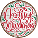 Christmas Sign, Merry Christmas, DECOE-5350-DH, 18" Door Hanger