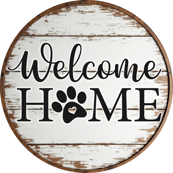 Dog Sign, Welcome Sign, DECOE-5351-DH, 18" Door Hanger