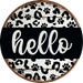 Dog Sign, Hello Sign, DECOE-5352-DH, 18" Door Hanger