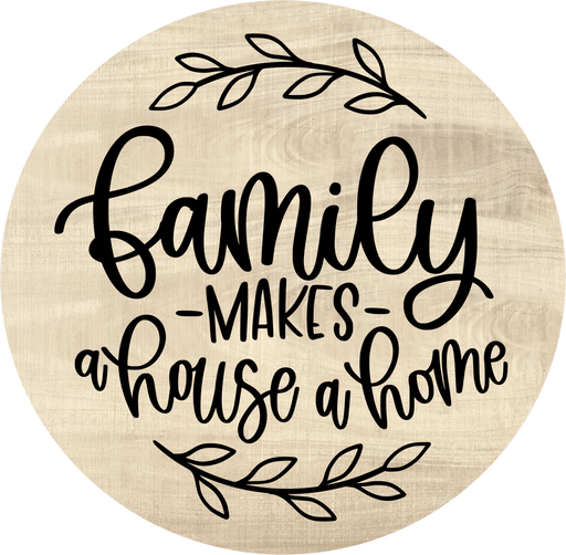 Welcome Sign, Family Sign, DECOE-5356-D, Sign For Wreath, 10" Wood Sign