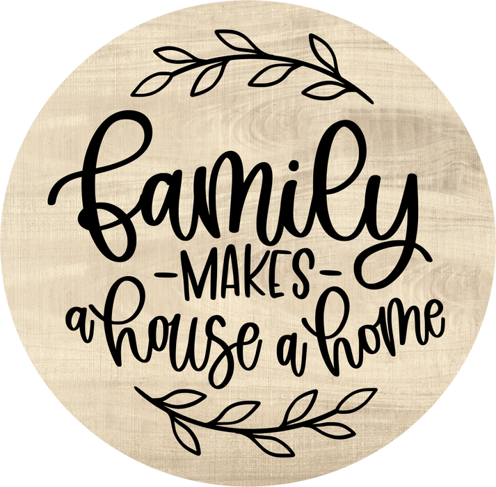 Welcome Sign, Family Sign, DECOE-5356-D, Sign For Wreath, 10" Wood Sign