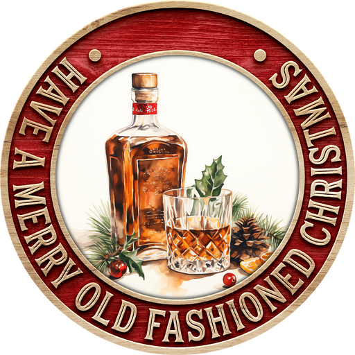 Christmas Sign, Old Fashioned Christmas, DECOE-5360-DH, 18" Door Hanger