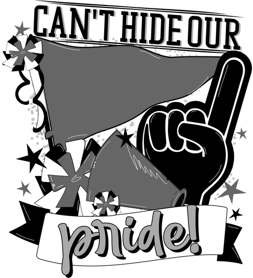 School Pride Door Hanger, Black and Dark Grey, DECOE-W-904907-DH , 22" Door Hanger - DecoExchange®