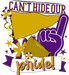 School Pride Door Hanger, Purple and Gold, DECOE-W-904932-DH , 22" Door Hanger - DecoExchange®