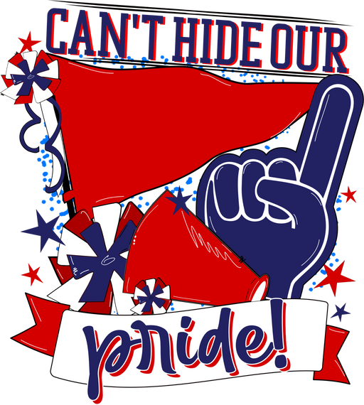 School Pride Door Hanger, Red and Navy, DECOE-W-904938-DH , 22" Door Hanger - DecoExchange®