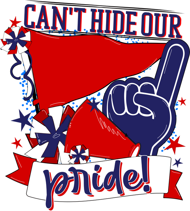 School Pride Door Hanger, Red and Navy, DECOE-W-904938-DH , 22" Door Hanger - DecoExchange®