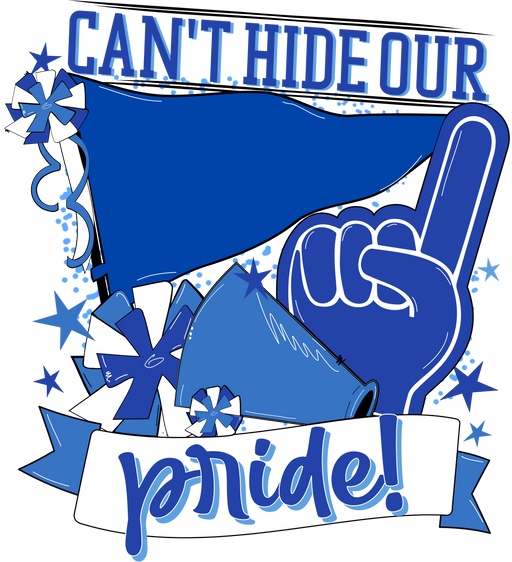 School Pride Door Hanger, Royal, DECOE-W-904941-DH , 22" Door Hanger - DecoExchange®