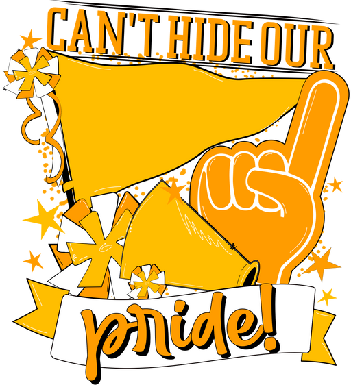 School Pride Door Hanger, Yellow, DECOE-W-904950-DH , 22" Door Hanger - DecoExchange®