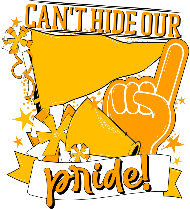 School Pride Door Hanger, Yellow, DECOE-W-904950-DH , 22" Door Hanger - DecoExchange®