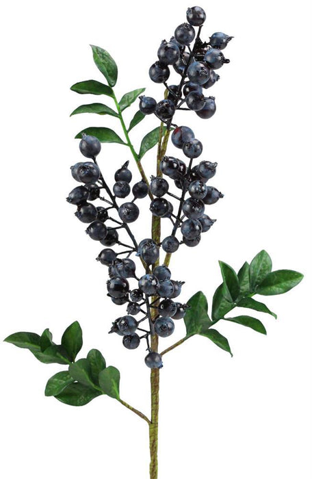 24"L Berry/Leaf Spray Plum EC417903