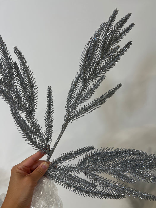 Xmas Pine Spray Silver 60162 - DecoExchange®