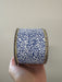 2.5"X10Yd Snow Glitter White/Royal Blue/Gold RGF181425 - DecoExchange®