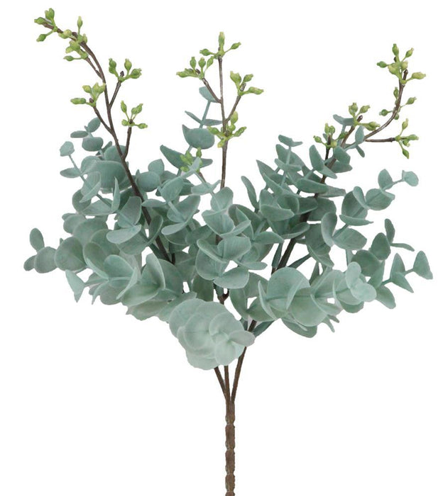 11"L Plastic Mini Eucalyptus Bush Blue Grey FG551446