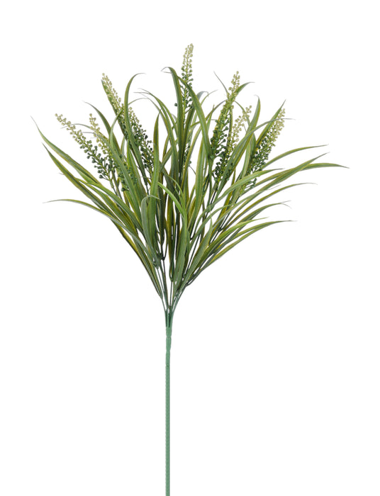 20"L Mini Bead Spike/Grass Bush Tt Green FG662530