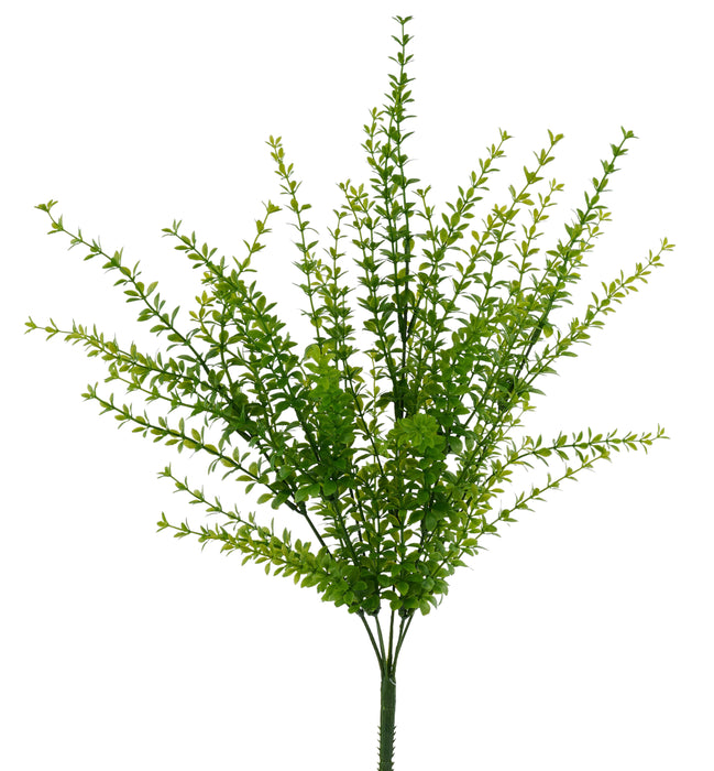 22"L Mini Tea Leaf Bush X6 Tt Spring Green FG679132