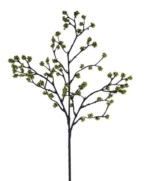 26.5"L Glitter Twig/Mini Bead Spray Lime/Black FH8204RJ - DecoExchange®