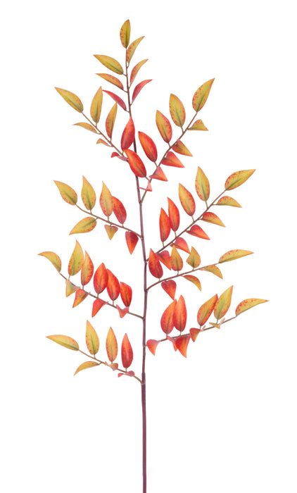 32"L Myrtlewood Leaves Spray Yellow/Orange HA186394 - DecoExchange®