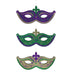 32"W X 15"H Glttr/Eva Masquerade Mask 3 Asst, Mardi Gras HG112899 - DecoExchange®