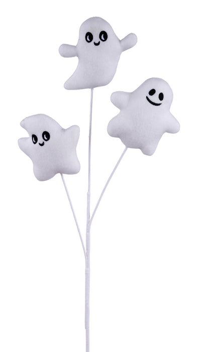 20"L Velvet Ghost Spray White/Black HH1383 - DecoExchange®