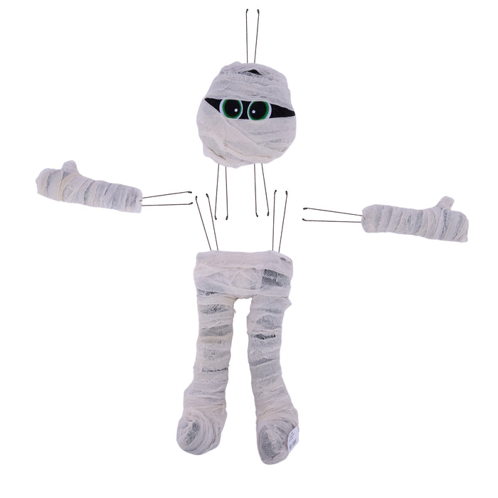 4Pc 24"H Mummy Decor Kit Antique White/Black HH7633