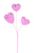 11"L Gltr Heart Cookie Pick W/Sprinkles Pink HV137722 - DecoExchange®