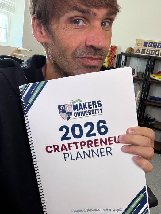 PRINTED COPY - 2026 Craftpreneur Design Planner by Damon Oates