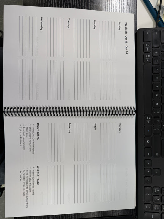 PRINTED COPY - 2026 Craftpreneur Design Planner by Damon Oates