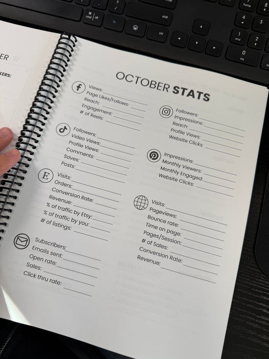 PRINTED COPY - 2026 Craftpreneur Design Planner by Damon Oates