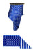 4"X10Yd Polka Dot/Stripe/Fused Royal Blue/White LX305725 - DecoExchange®