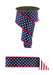 2.5"X10Yd Polka Dot/Stripe/Fused Navy/White/Red LX3065CW - DecoExchange®
