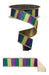 1.5"X10Yd Glitter Stripe/Fused Mardi Gras LX3108WY - DecoExchange®