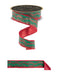 1.5"X10Yd Foil Leaf Garland/Fused Emerald/Red LX314558 - DecoExchange®