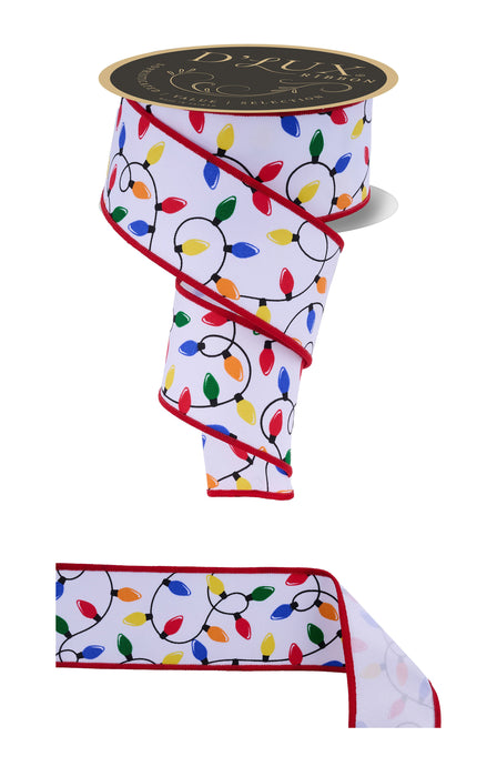 2.5"X10Yd Christmas Lights/Fused Wht/Red/Ylw/Blue/Grn LX32744T