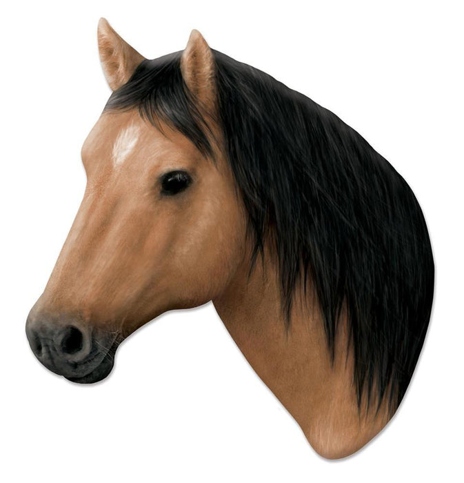 12.5"L X 13.25"H Metal Horse Sign Brown MD126304 - DecoExchange®